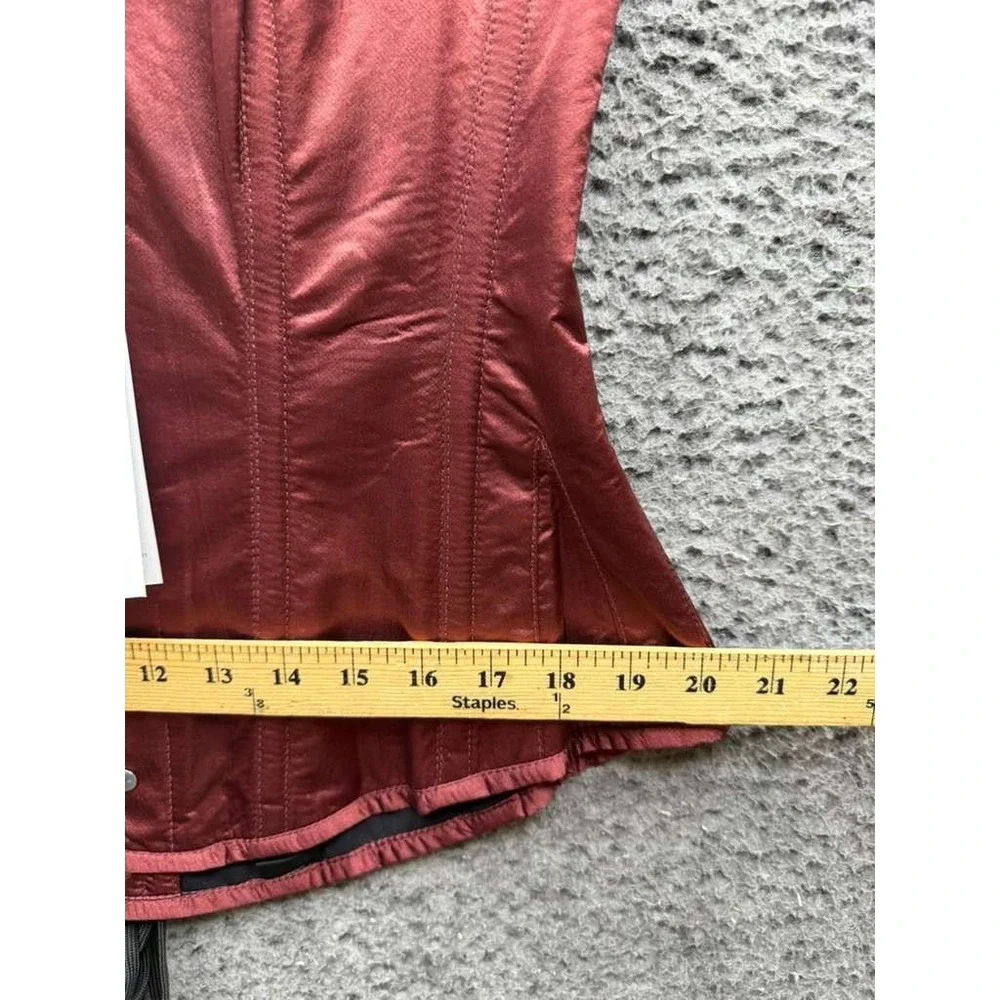 NWT Corset Story Long Burgundy Underbust Waist Taming Corset Womens Size 36